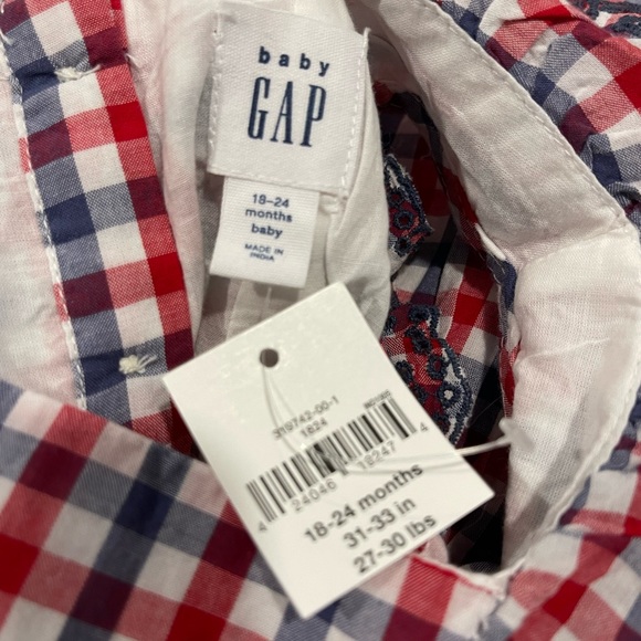 NWT babyGap Gingham Dress 18-24 months - Picture 4 of 5
